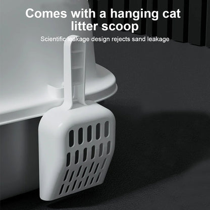 Enclosed Cat Litter Box with Swing Door & Pull-Out Tray Drawer | Scoop Included 13