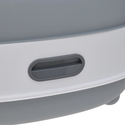 Spacious Enclosed Cat Litter Box with USB-Powered UV Sterilization Lamp & Stable Base