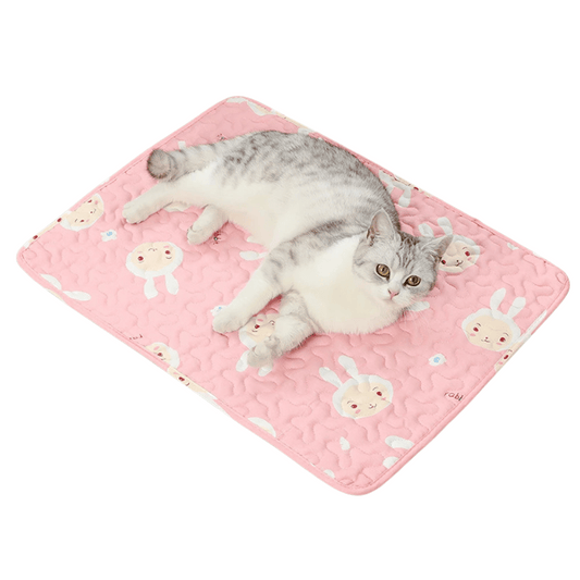 Cute Moisture-Resistant Pet Cooling Mat for Dogs & Cats