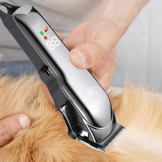 Cordless Dog Grooming Clippers Set with Adjustable Ceramic Blades & Accessories 1
