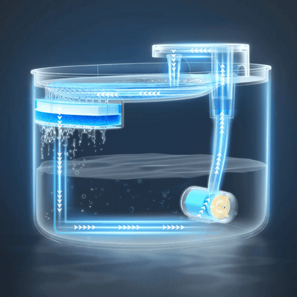 Automatic Cat Water Fountain with Silent Motion Sensor & LED Light | USB Rechargeable 14