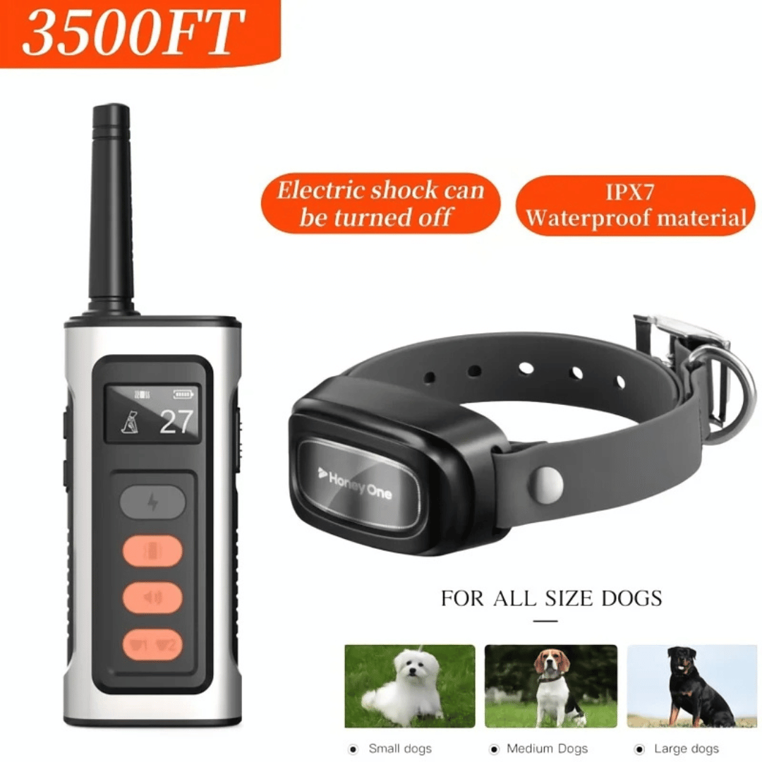 1100m Dog Training Collar with Remote | Waterproof & Rechargeable 5