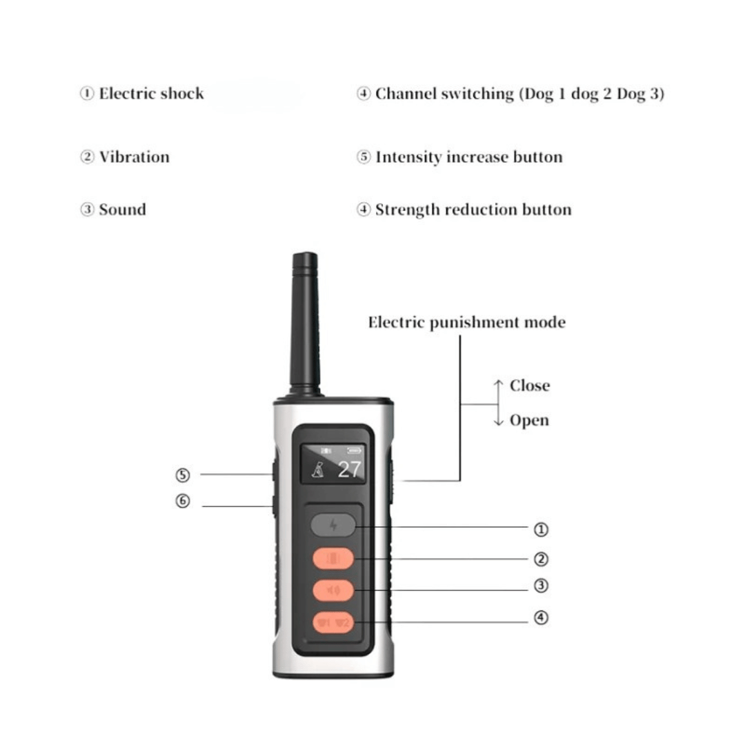 1100m Dog Training Collar with Remote | Waterproof & Rechargeable 6
