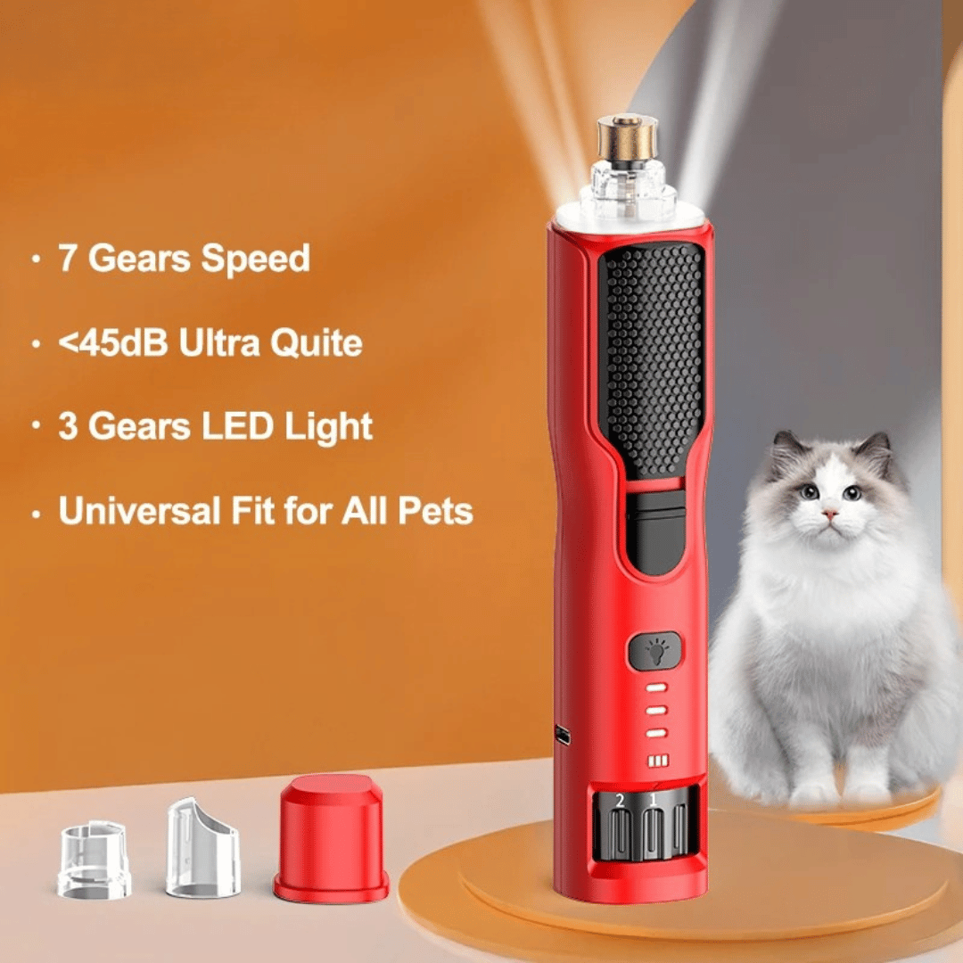 Quiet Dog Nail Grinder with Light for Easy & Peaceful Dog Paw Grooming | USB Rechargeable 10