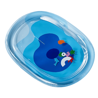 Inflatable & Water-Fillable Pet Cooling Bed with Bolstered Edges for Calming & Play 2