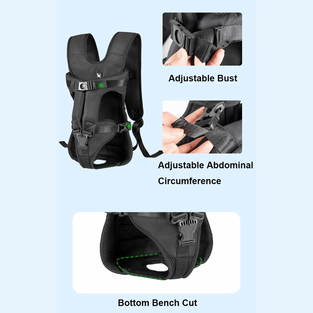 Secure & Comfy Dog Carrier Backpack | Breathable & Fully Adjustable Pet Backpack 21
