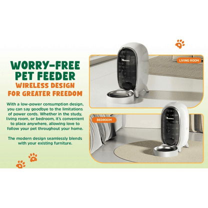 WiFi Connected Automatic Cat Feeder with Smart App Control, Stats & Voice Recorder | Up to 15 Portions / 6 Meals per Day 13