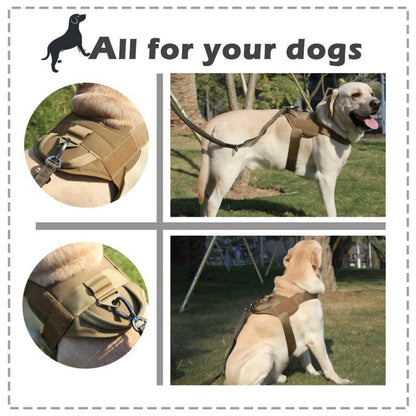 Supportive Military-Style Dog Harness for Big Dogs | Padded No-Pull Dog Vest with Handle 12