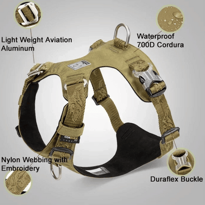 Lightweight & Reflective Tactical Dog Harness | Waterproof & Adjustable 14