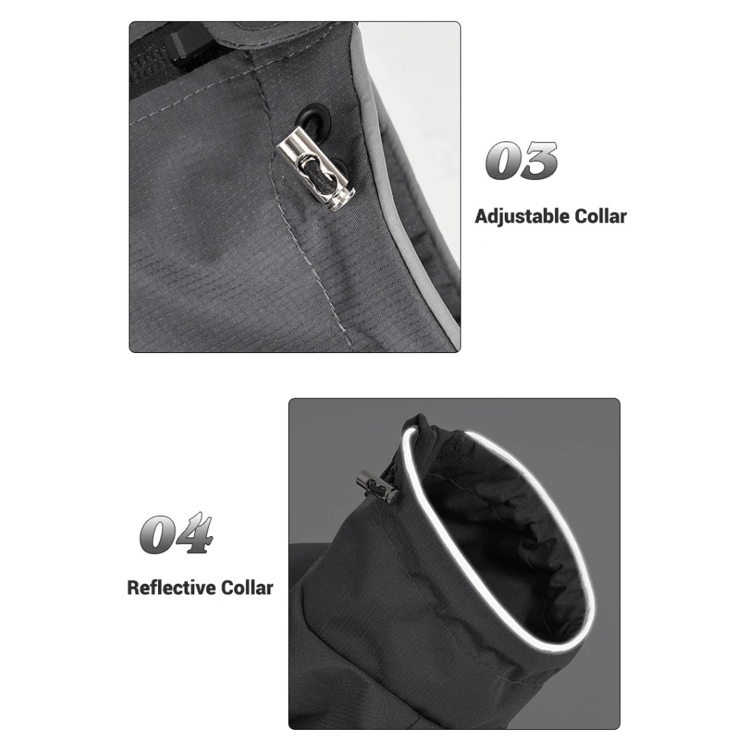 Waterproof Dog Jacket Jumpsuit with Built-In Harness