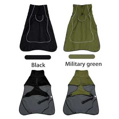 Waterproof & Warm Dog Jacket with Fleece Interior, Adjustable Neck & Reflective Piping 5