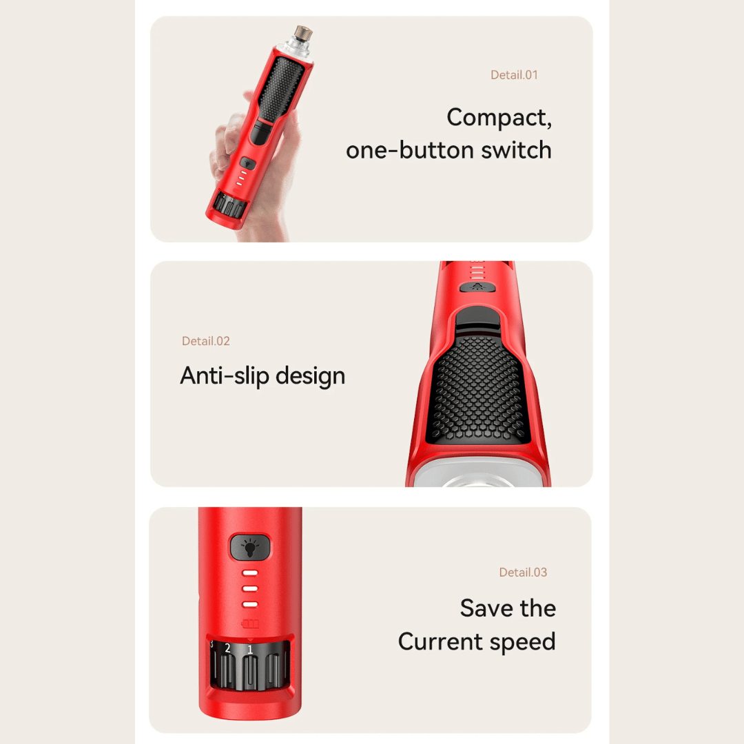 Quiet Dog Nail Grinder with Light for Easy & Peaceful Dog Paw Grooming | USB Rechargeable 7