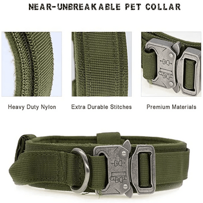 Heavy Duty Military-Style Tactical Dog Collar 14