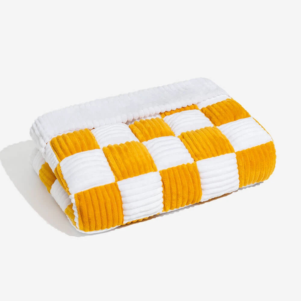 Cosy-Checkered Plush Dog Bed Sofa Protector with Bolster | For Smaller Dogs & Cats 9
