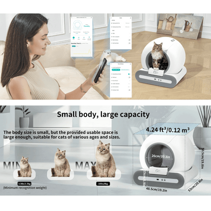 Automatic Cat Litter Box with Self-Cleaning & Smart App Control 9