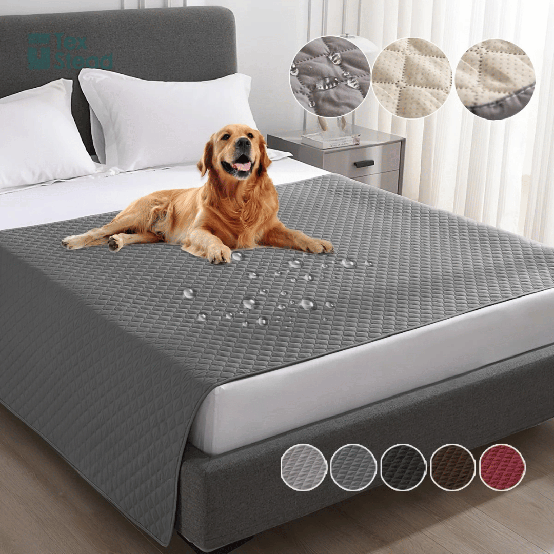 Quilted Water-Resistant Dog Furniture Protector Cover for Beds & Sofas