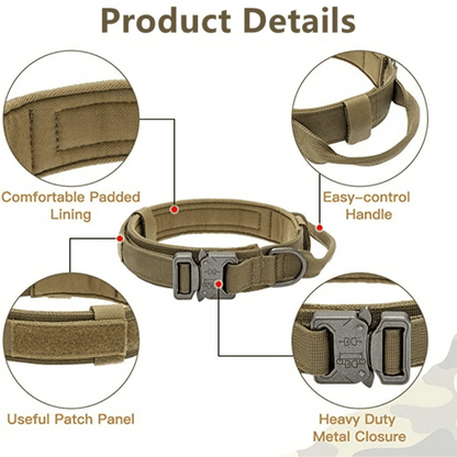 Heavy Duty Military-Style Tactical Dog Collar 12