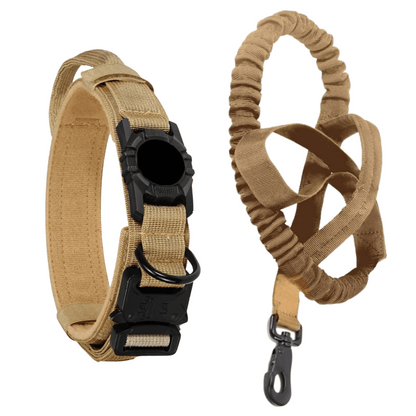 Heavy Duty Military-Style AirTag Holder Dog Collar & Leash | Tactical Air Tag Holder Dog Collar & Lead 6