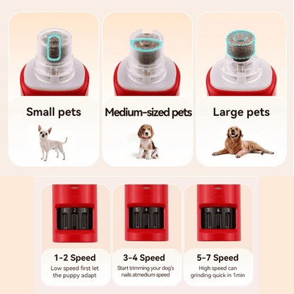 Quiet Dog Nail Grinder with Light for Easy & Peaceful Dog Paw Grooming | USB Rechargeable 5