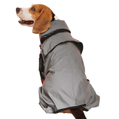 Reflective Full Body Dog Jacket with Adjustable Snood | Waterproof Dog Raincoat Jumpsuit