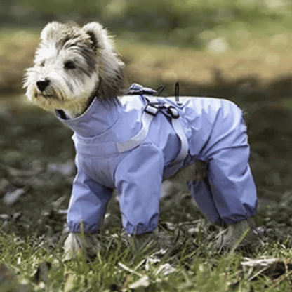 Waterproof Dog Jacket Jumpsuit with Built-In Harness
