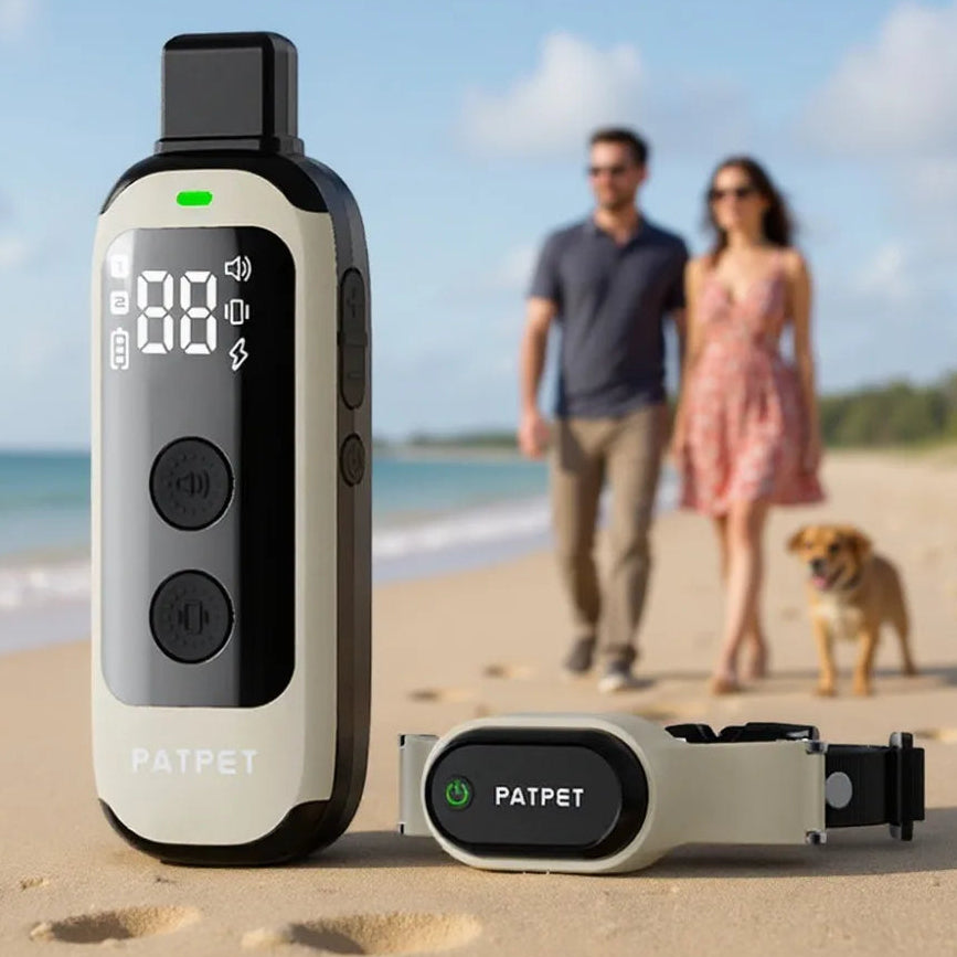 Electric Dog Training Collar & Remote with 3 Modes for Behaviour Control | Up to 600m & Waterproof