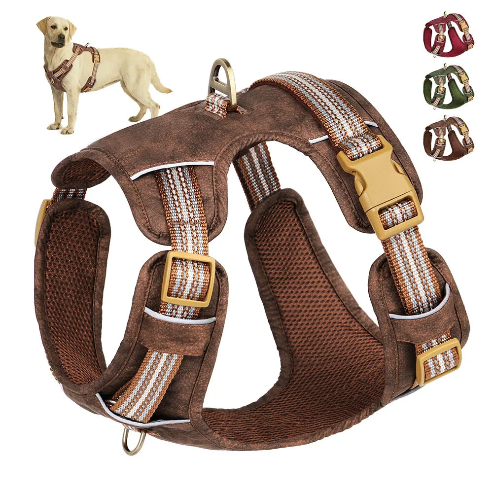 Durable & Supportive Dog Harness with Reflective Straps & Close-Control Handle 11