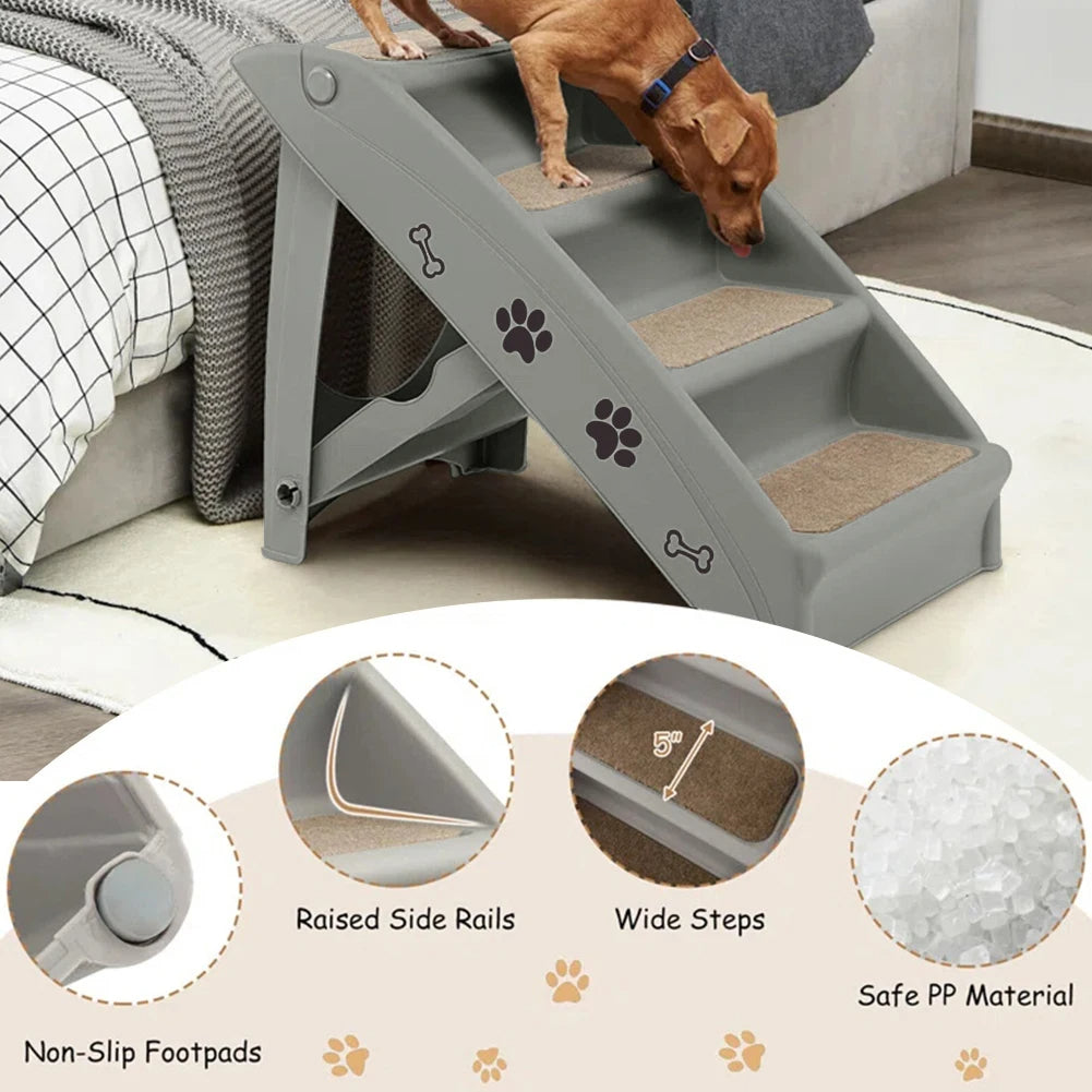 Portable Folding Pet Steps for Small, Senior & Mobility-Impaired Dogs & Cats 2