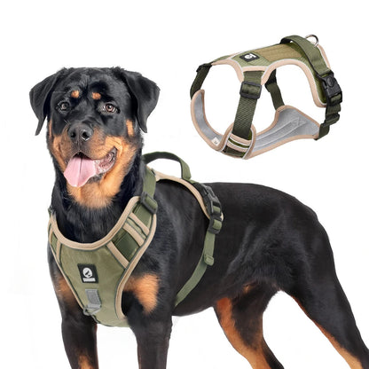 Reflective No-Pull Dog Harness with Handle for Safe & Controlled Walks