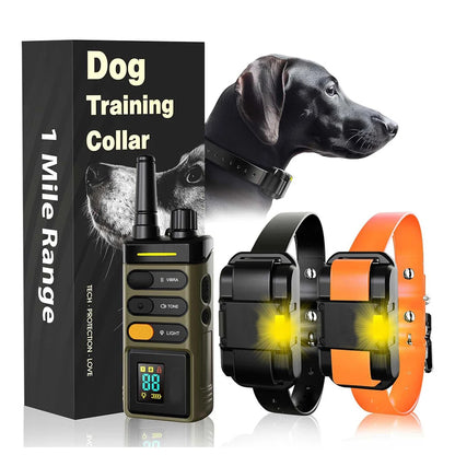 1 Mile Range Remote Dog Training Collar for Big & XL Dogs