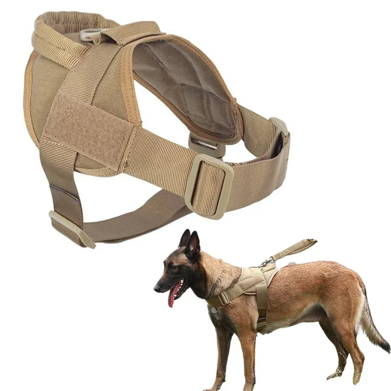 Supportive Military-Style Dog Harness for Big Dogs | Padded No-Pull Dog Vest with Handle 1