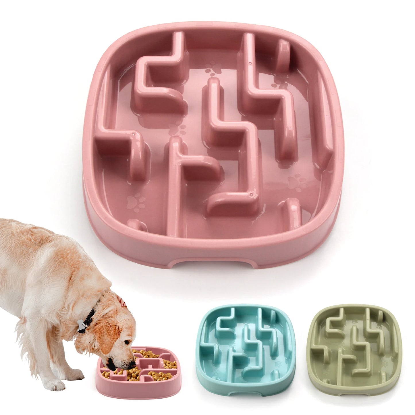 Maze-Design Slow Feeder Pet Bowl for Healthy Eating