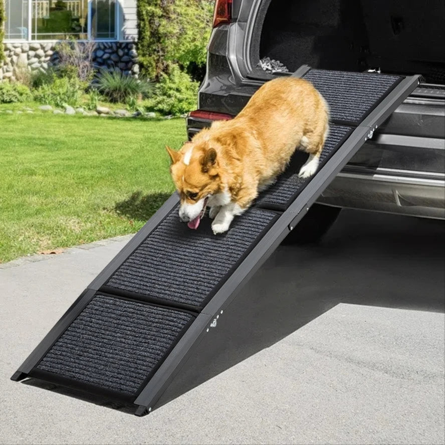 Folding Portable Dog Car Ramp with Non-Slip Base for Senior, Injured & Small Dogs 1
