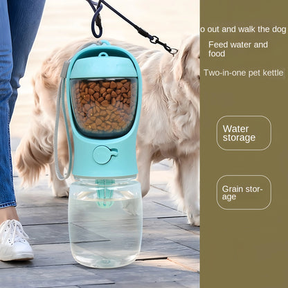 2-In-1 Portable Dog Water Bottle & Food Storage Container