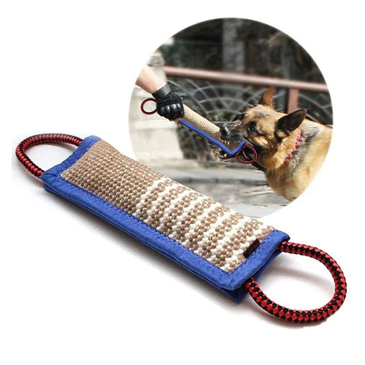 Double-Handle Jute Dog Bite Pillow for Dog Training 1