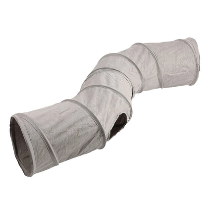 Pop-Up Cat Tunnel with Crinkle Material | Foldable & Portable Cat Play Tube