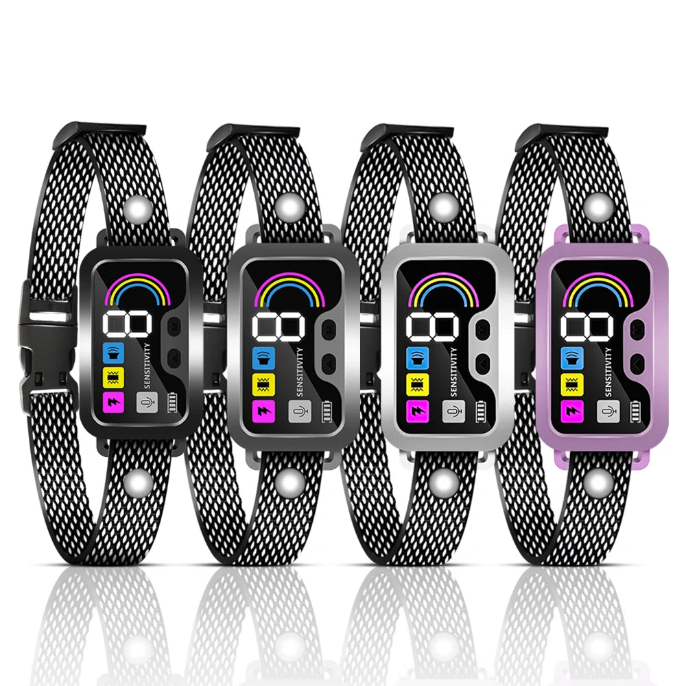 Smart Anti-Bark eCollar with Automatic Sensor | Digital Dog Bark Collar with Sound, Vibration & Shock Modes