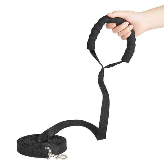 Extra Long Dog Training Lead & Recall Line with Padded Loop Handle | Heavy Duty Nylon