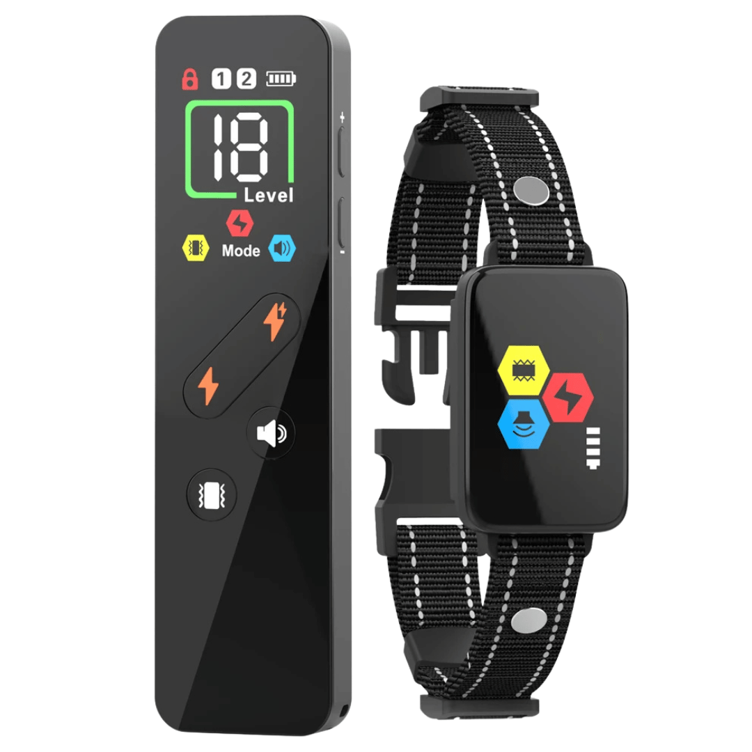 Dog Training eCollar with Slim & Simple Remote for Behaviour Control | Sound, Vibration & Boost Shock | Up to 1000m Range & Waterproof