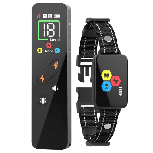 Dog Training eCollar with Slim & Simple Remote for Behaviour Control | Sound, Vibration & Boost Shock | Up to 1000m Range & Waterproof