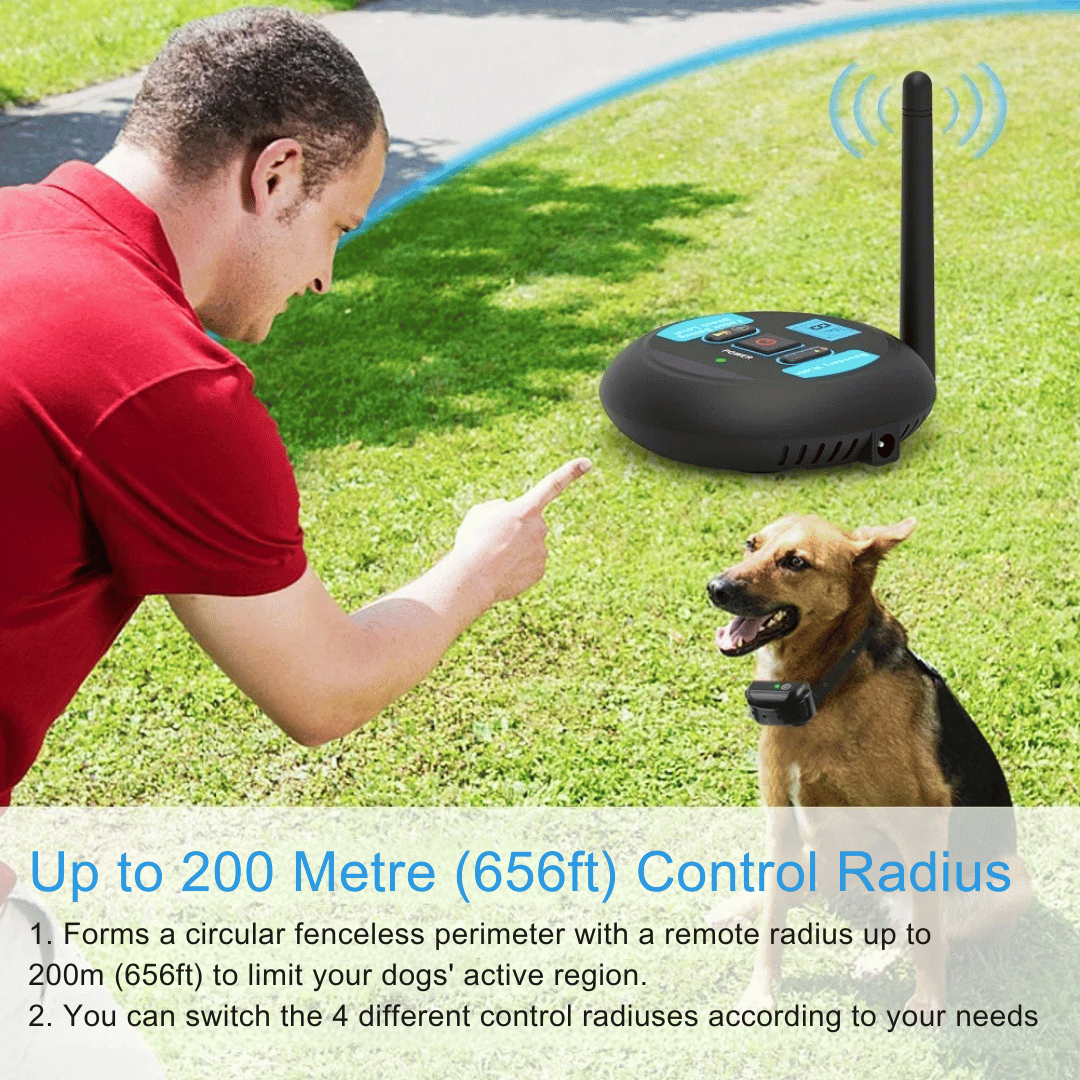 200m Wireless Dog Fence Training Collar 6