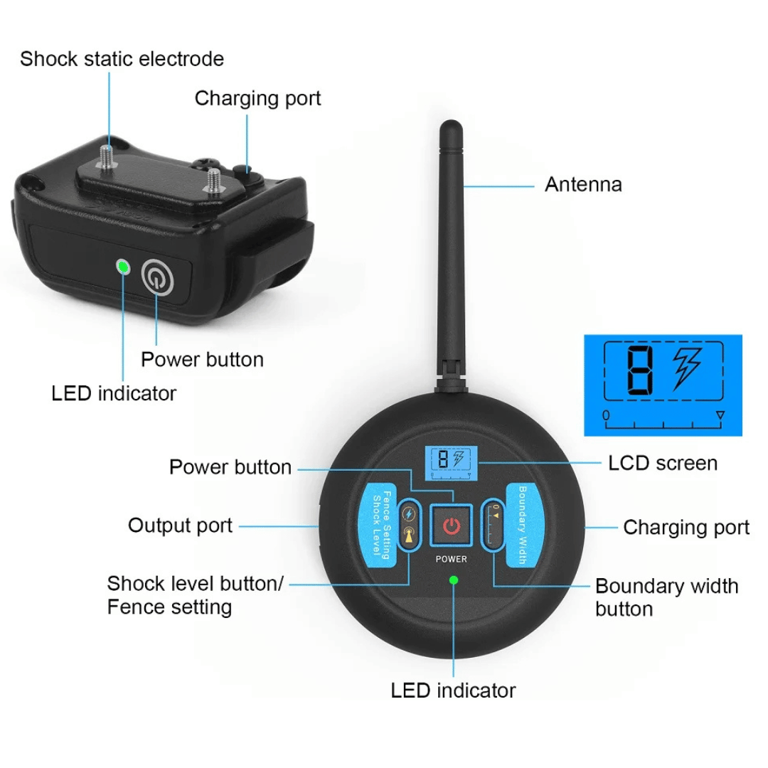 200m Wireless Dog Fence Training Collar 7