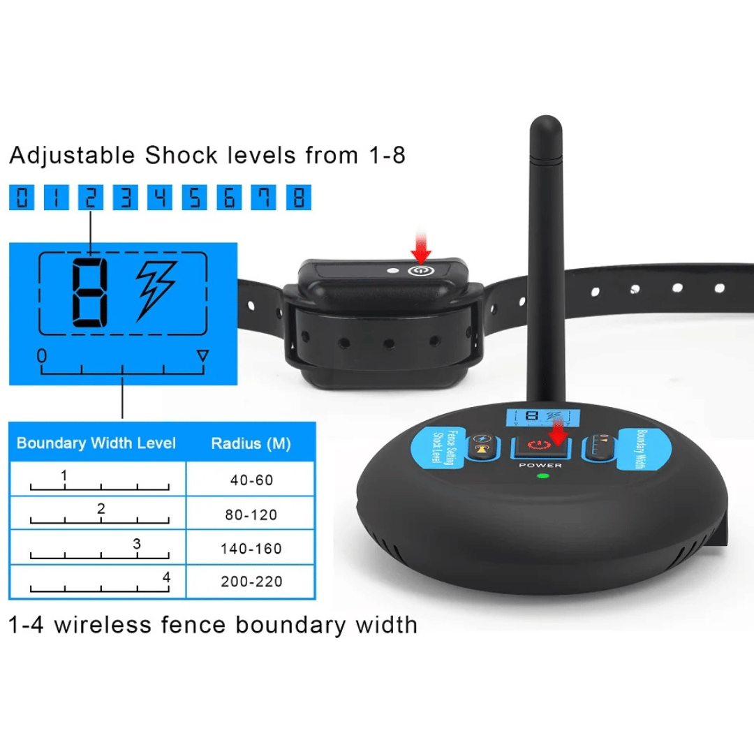 200m Wireless Dog Fence Training Collar 9