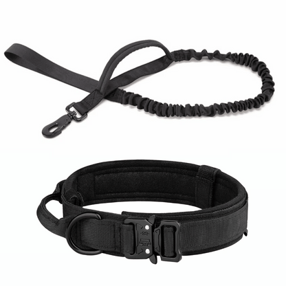 Heavy Duty Military-Style Tactical Dog Collar & Leash for Large & XL Dogs 10