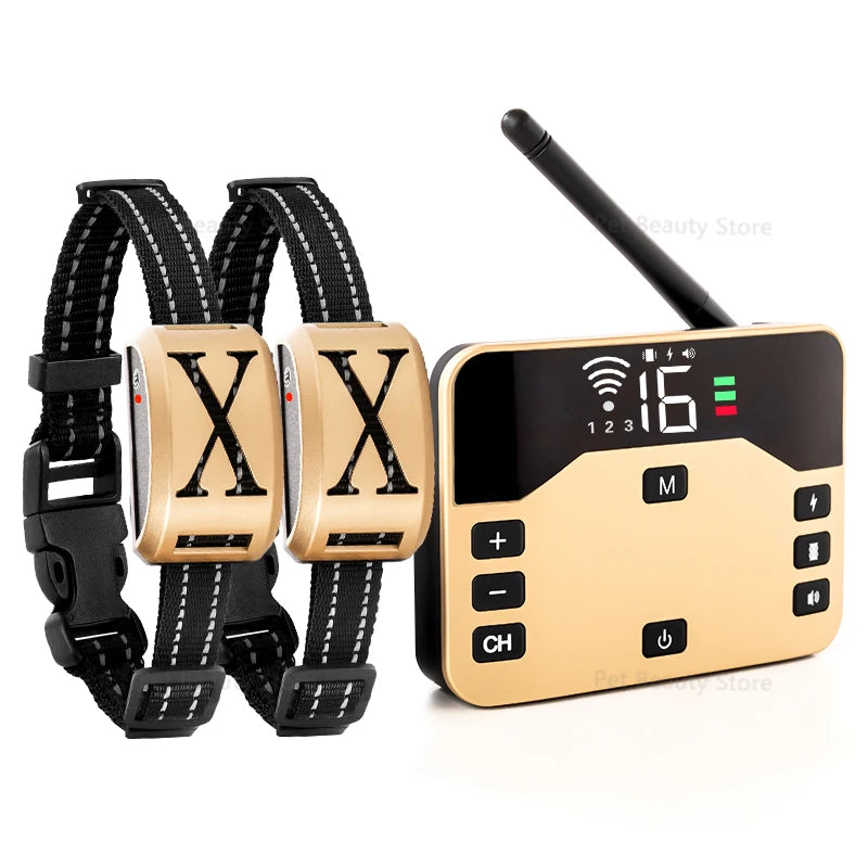 250m Wireless Dog Fence & Remote Controlled Training Collar System 5