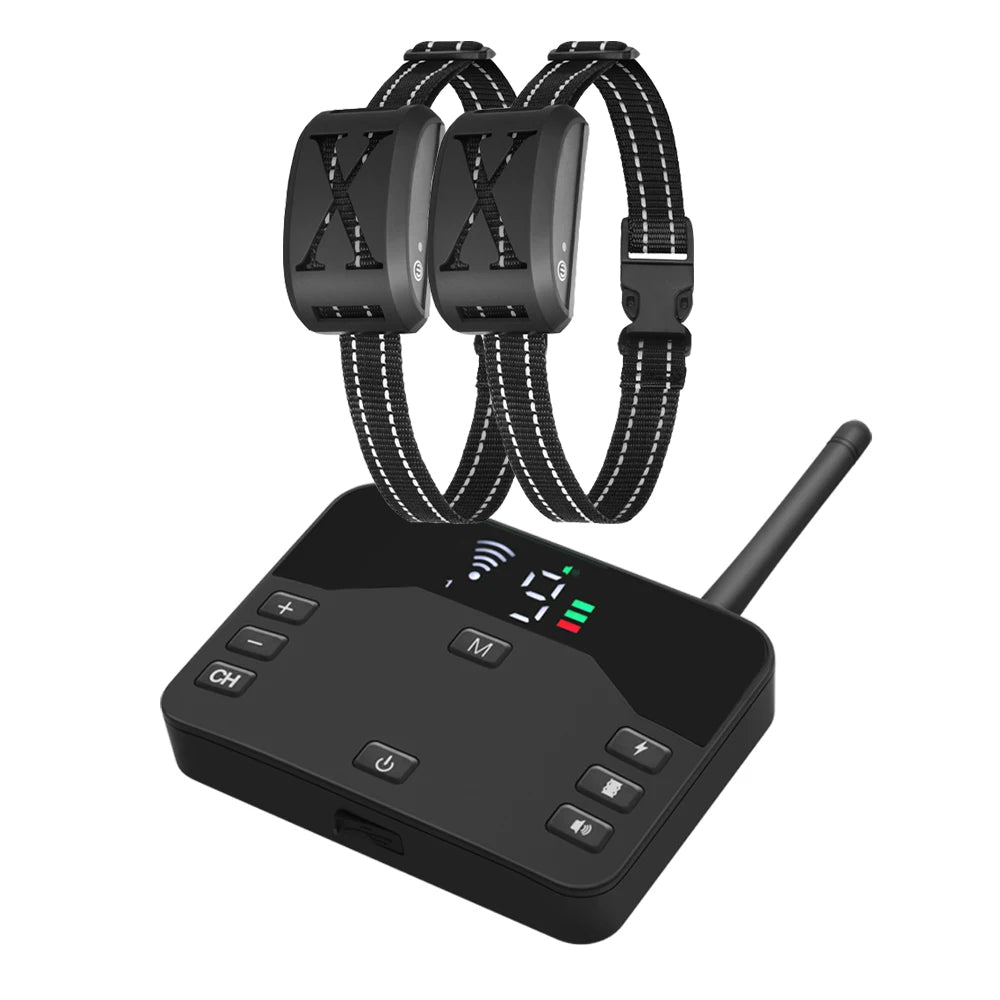 250m Wireless Dog Fence & Remote Controlled Training Collar System 8