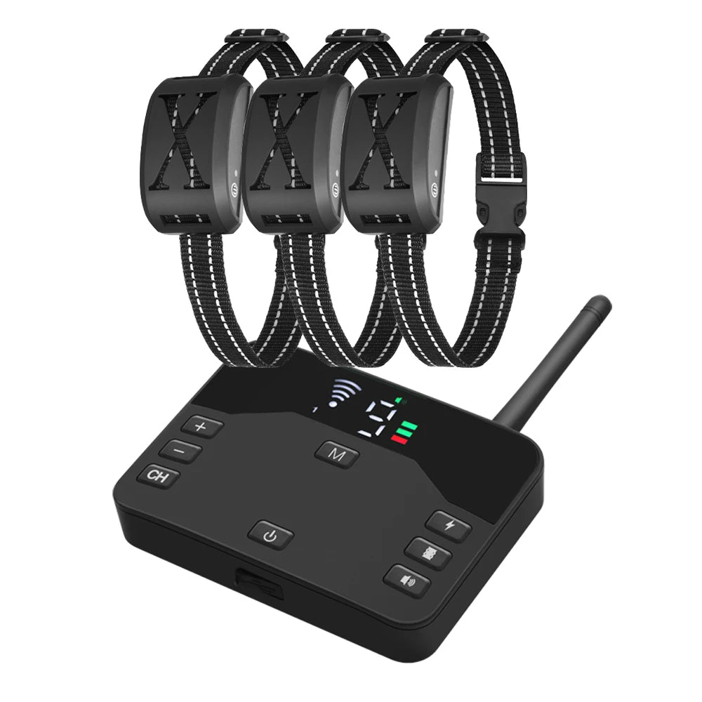 250m Wireless Dog Fence & Remote Controlled Training Collar System 9