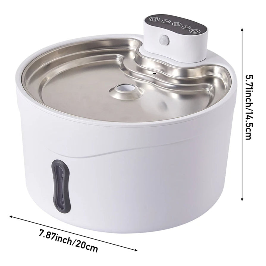 Pet Water Fountain for Fresh Flowing Water for Cats & Dogs | Plug-In & USB Rechargeable 8