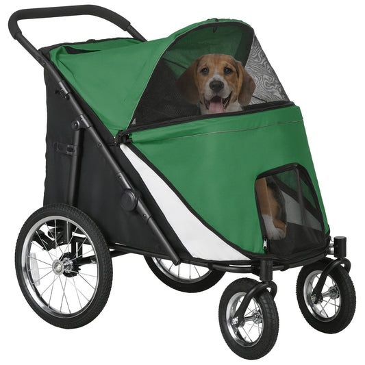 Heavy-Duty Dog Stroller for Large Dogs with Inflatable Tyres for Outdoor Terrain 1