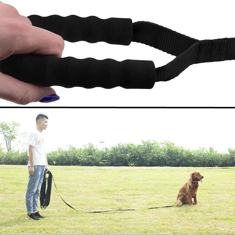 Extra Long Dog Training Lead & Recall Line with Padded Loop Handle | Heavy Duty Nylon